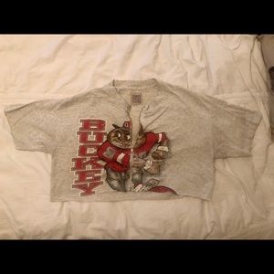 LF vintage Ohio State cropped tee